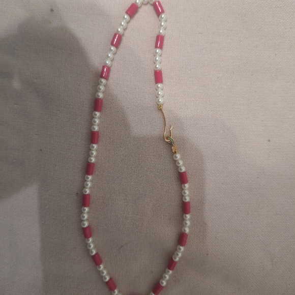 Roxanne Assoulin Pink and Pearl Necklace - Picture 2 of 3